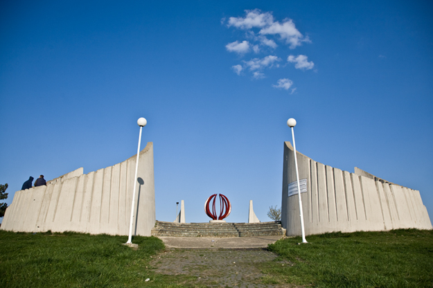 The National Martyrs monument in Velania as a testament to the Yugoslav partisans who died in World War II. 