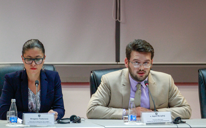  Agim Margilaj told the conference that a recent conviction of two people for an attack on LGBTI persons in Ferizaj gave the LGBTI community hope that such issues were beginning to be taken seriously.