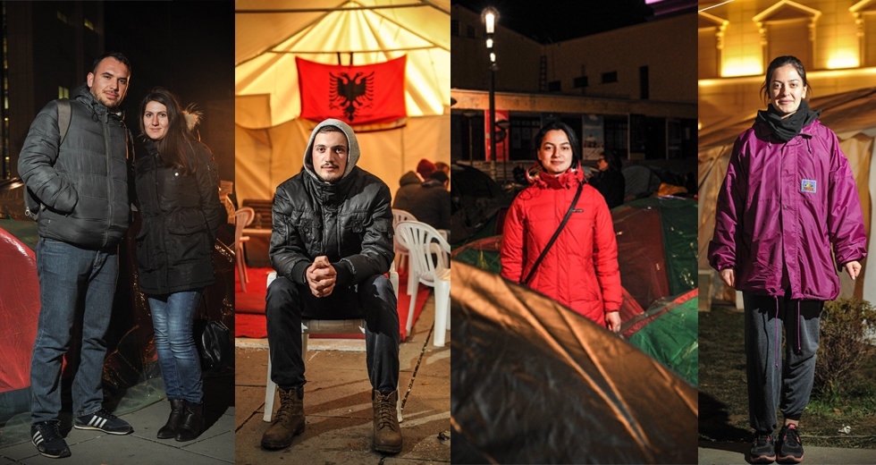 Prishtina's protest camp: Meet the protesters
