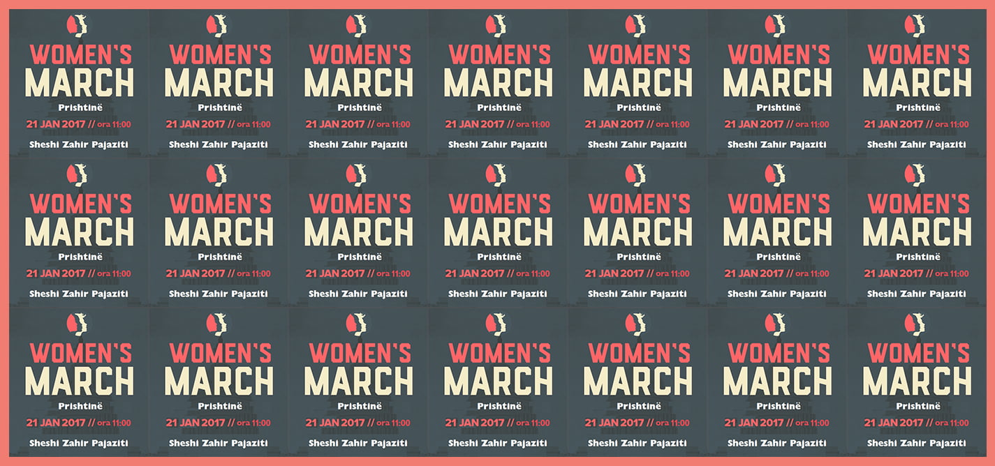 Kosovarët i bashkohen marshit historik të grave në mbarë botën