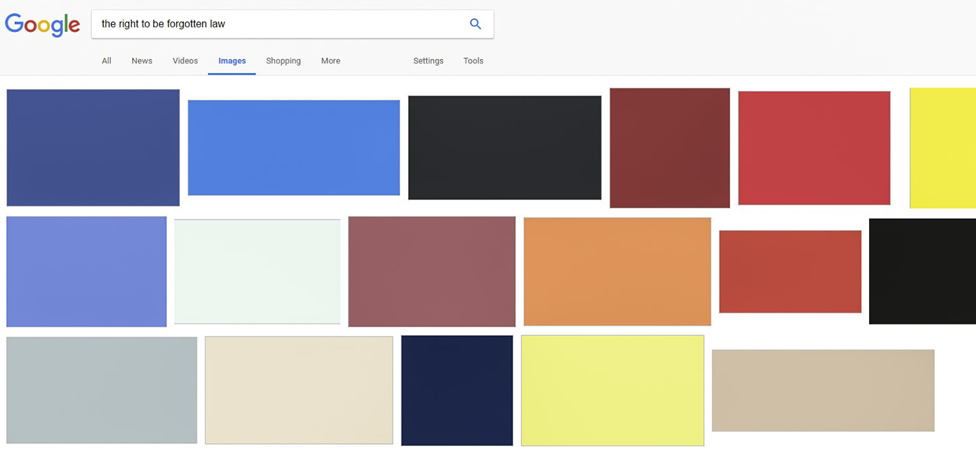 Internet — forget me!