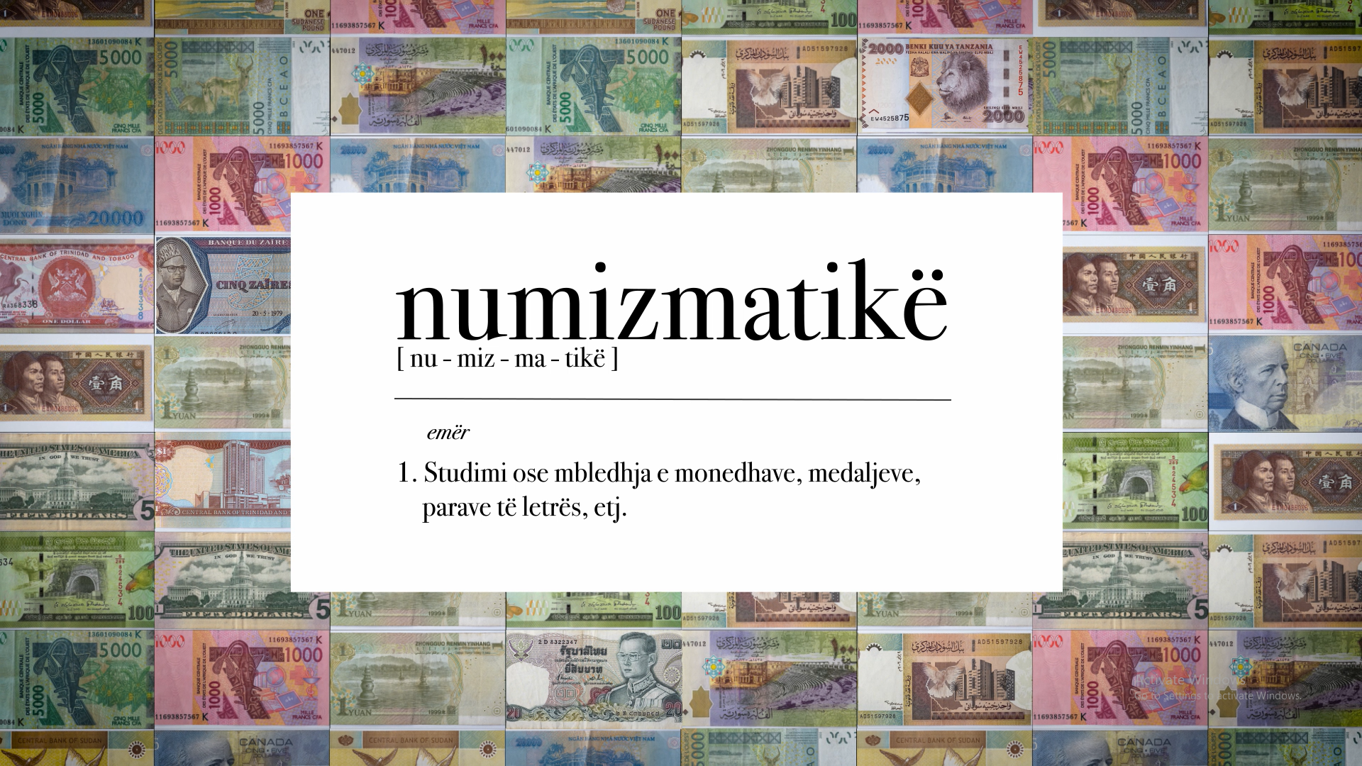 Numizmatikë