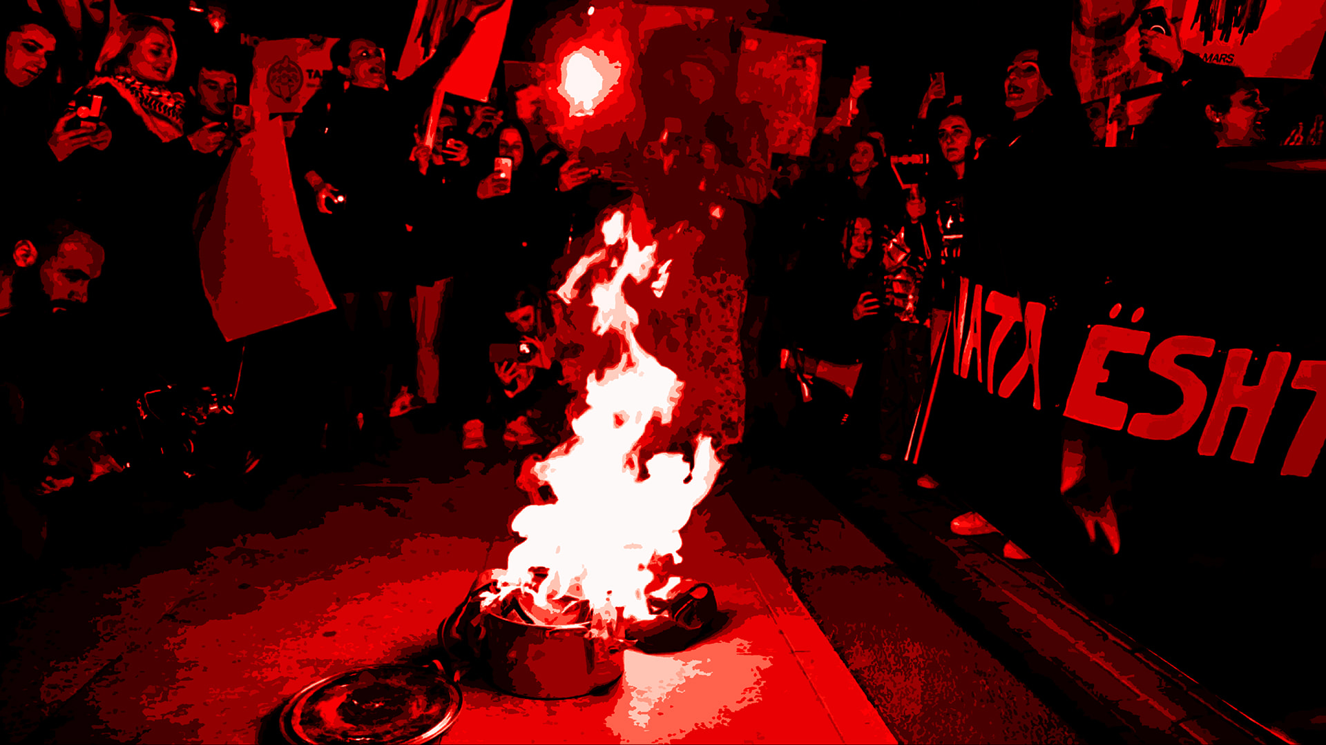 Who protects Albanian women from the police?