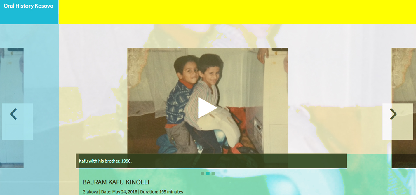 The name of colors in oral history