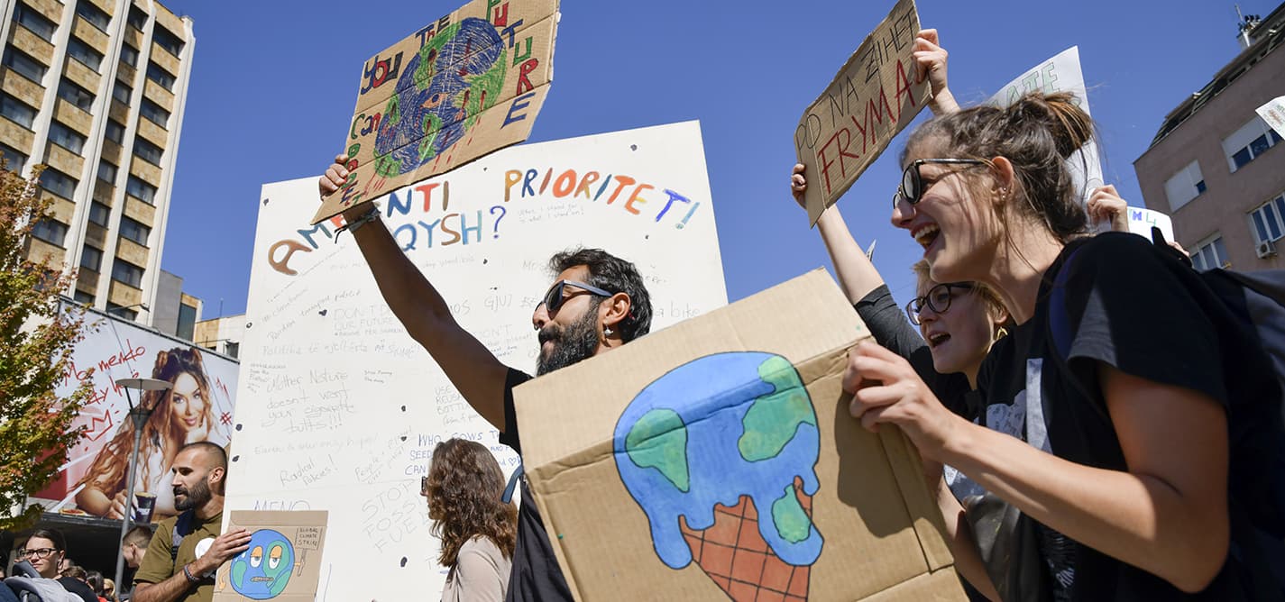 Climate protest caps week of environmental activity