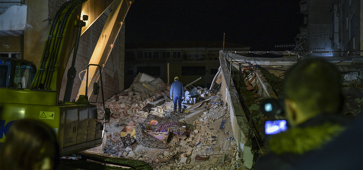 Podrhtavanje tla u razorenoj Albaniji