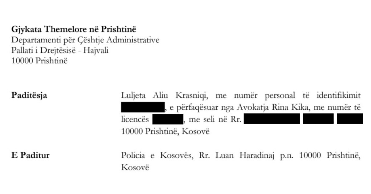 Zyrtarët policorë paditen për diskriminim gjinor