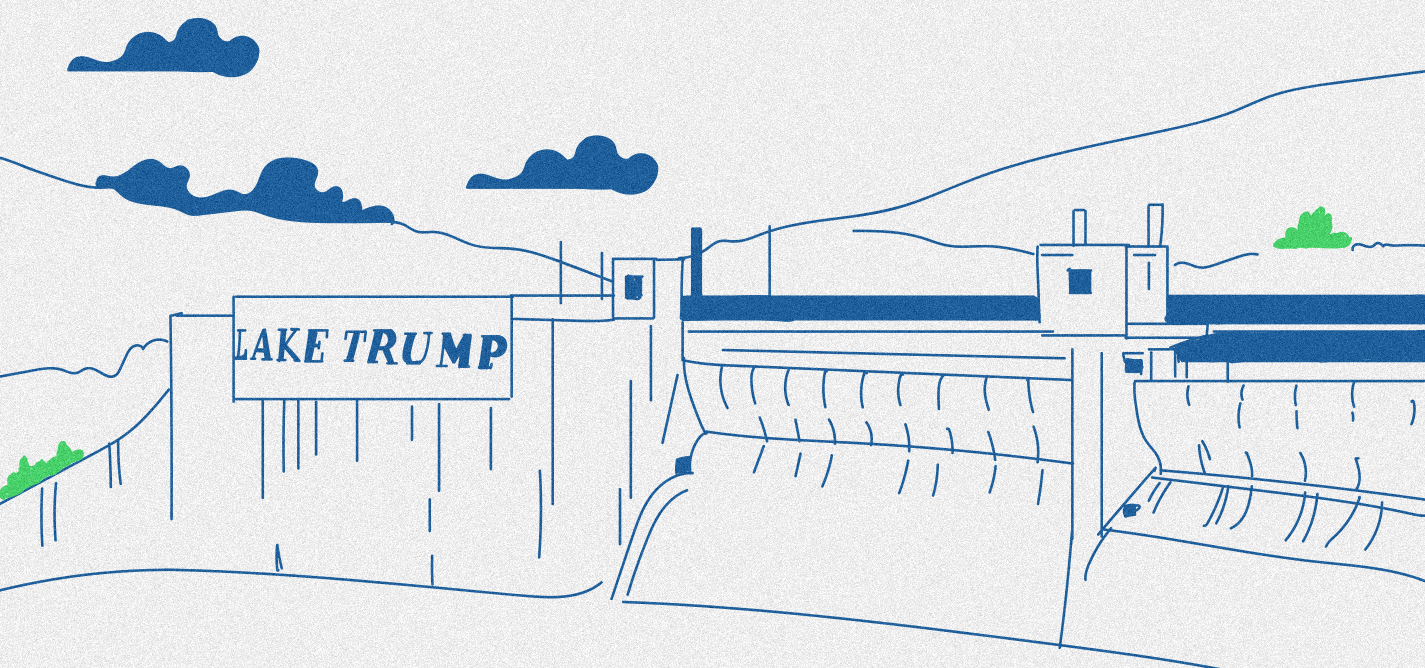 Neither Gazivoda, nor Ujmani but Lake Trump