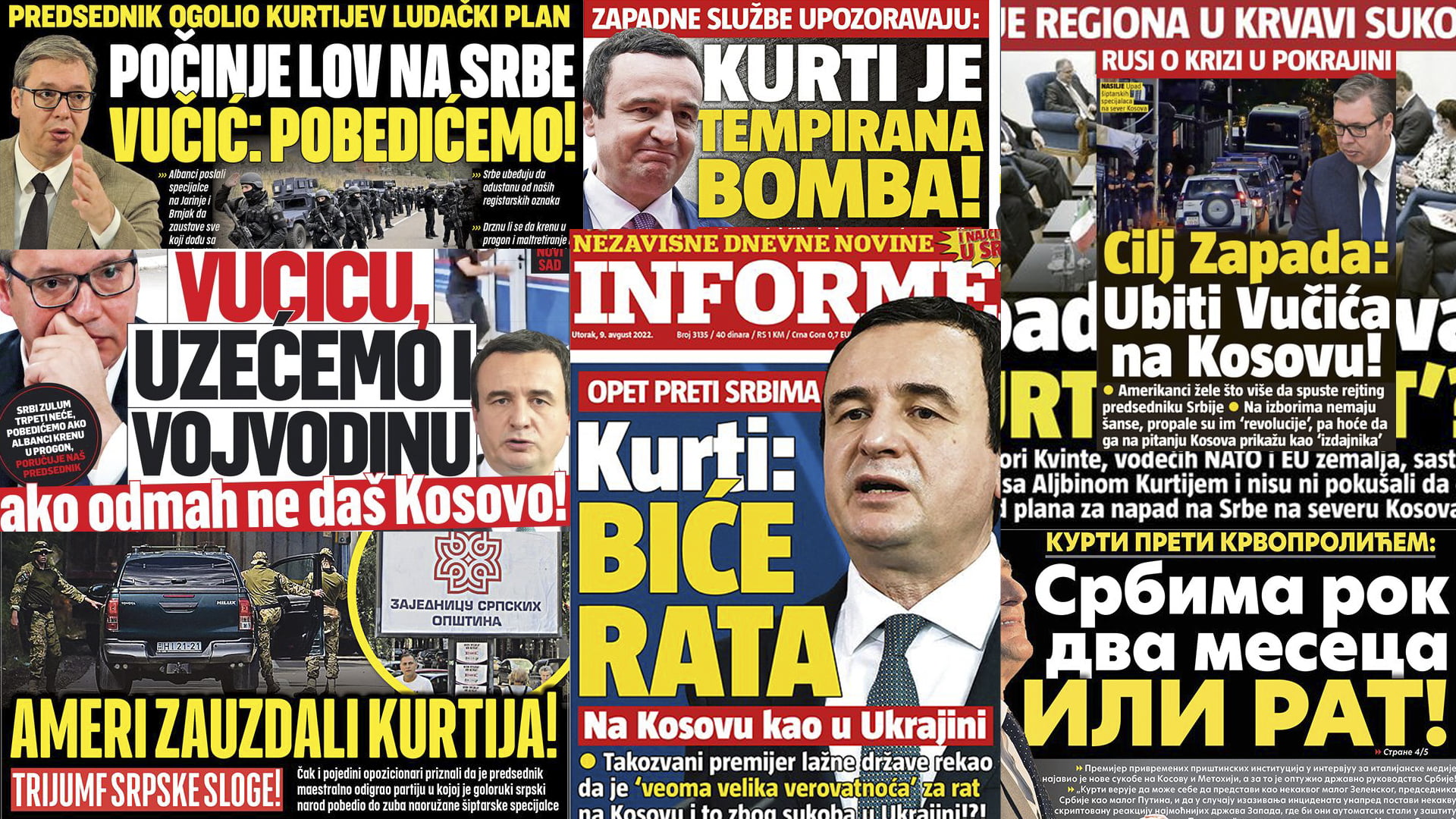 Nxitja e racizmit dhe frikës për luftë