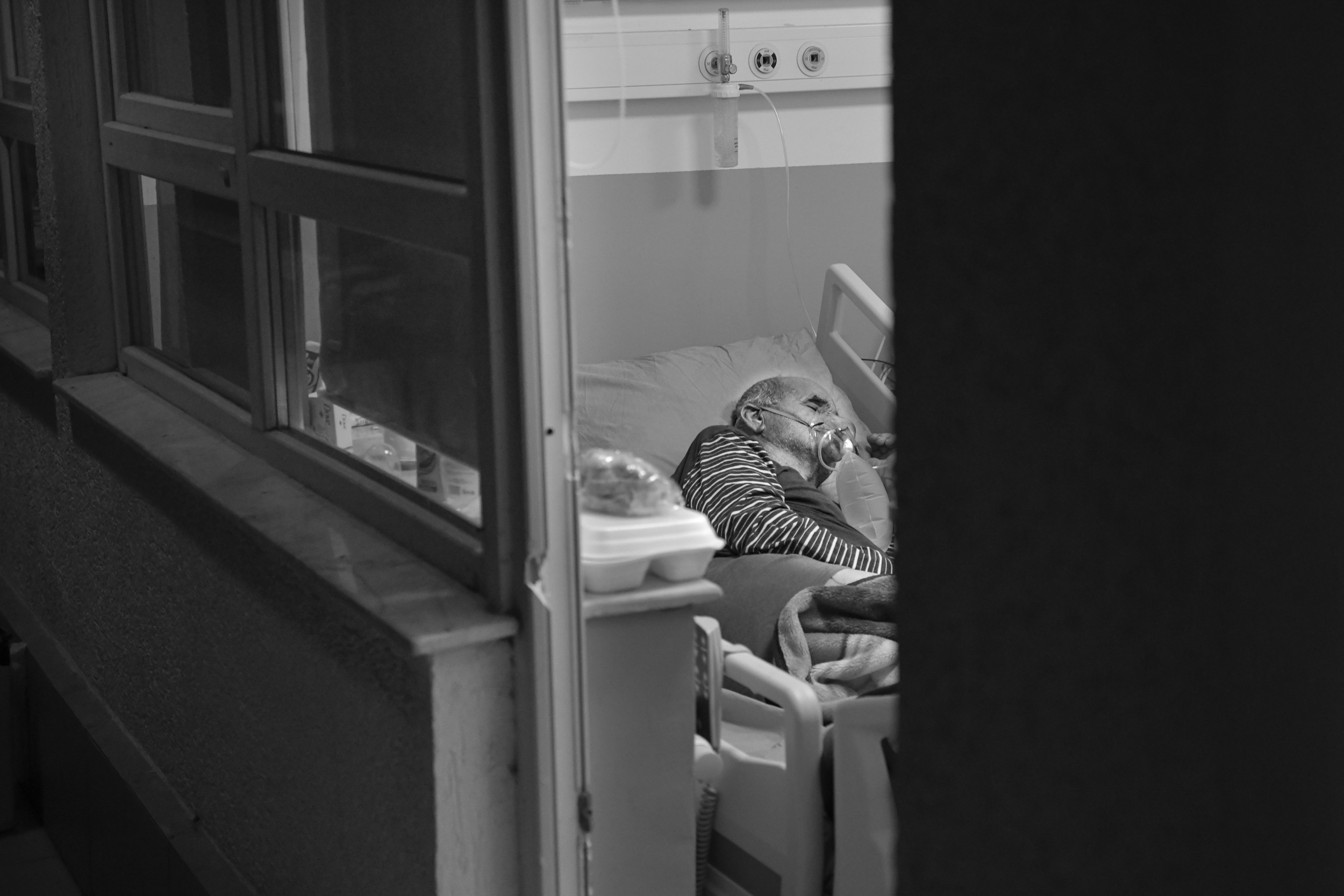 Patients try to get some rest as they make it through another day.