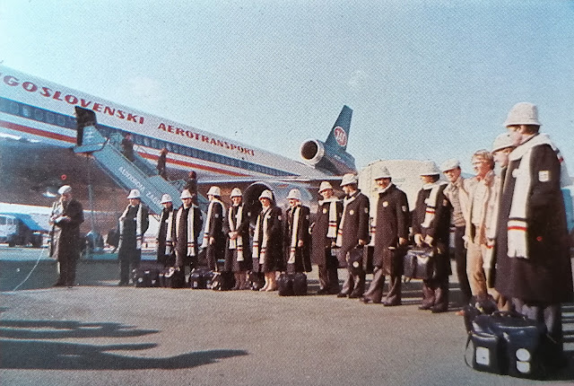 JAT DC-10 Zagreb odlazak Olimpijaca 1980